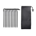 thumbnail image 1 of Soidarity Clavos para el suelo de fijación de tienda de campaña, 10 piezas, estacas de jardín de aleación de aluminio, clavijas a prueba de viento para carpas Negro Soidarity  OD028390-03, 1 of 6