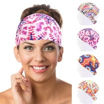 Yoyauz African Headband, Bohemian Print Headband, Yoga Exercise Headband, Elastic Twisted Bandana Headband, Suitable For Women, Girls, Hair Accessories