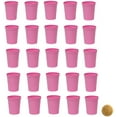 thumbnail image 6 of Plastic Party Cups, Pack of 25,  Blank 16 oz Stadium Cups BABY PINK, 6 of 10