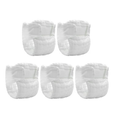 landege 5pcs Cloth Diapers Washable Newborn Cloth Diapers Reusable Baby Diapers