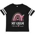 thumbnail image 3 of Inktastic My Gram Loves Me Rainbow Girls Toddler T-Shirt, 3 of 5