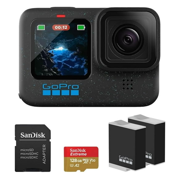 Cámara GoPro HERO12 Black 4K con estabilización hipersuave