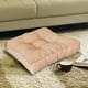 thumbnail image 5 of Cojín tridimensional engrosado de color sólido | Almohadilla ergonómica de tatami comprimido para asiento | Funda lavable extraíble de lino de imitación | Cojín color caramelo 40x40x9cm - 1 pieza, 5 of 6
