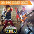 thumbnail image 3 of 22Pcs Inflatable Instruments Party Props,Inflatable Rock Star Toy with Inflatable Guitar,Microphone,Inflatable Radio Boombox,Shutter Shading Glasses for 80s 90s Themed Rock N Roll Party Favor, 3 of 7