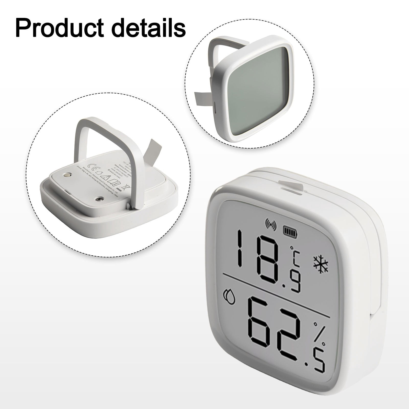 1pc For SONOFF SNZB-02D Wireless LCD Display For Smart Temperature Humidity Sensor
