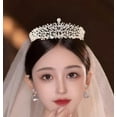 thumbnail image 3 of Yoyauz Women's Gold Crown Crystal Princess Tiara Crystal Queen's Crown Wedding, Bridal Hair Ornament Birthday Prom, Beauty Pageant Party  Barmitzvah Rite of Passage, Photo Props, 3 of 7
