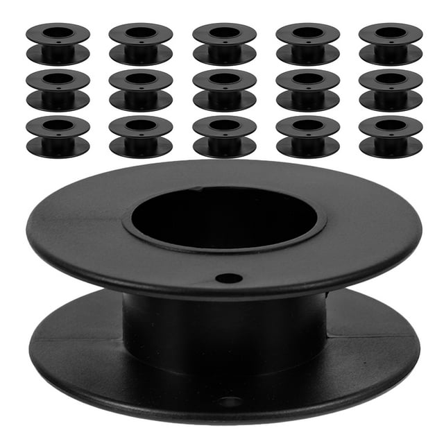 Shisuyan 20pcs Plastic Wire Spools For Thread Bobbin Bobbins Portable Sewing Bobbins Professional Empty Spools Thread Accessory Bobbin Winders