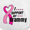 thumbnail image 4 of Inktastic Breast Cancer Awareness I Support My Grammy with Pink Ribbon Boys or Girls Baby Bib, 4 of 4