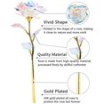 thumbnail image 5 of Galaxy Rose Crystal Like Flower Arrangement Enchanted Shimmering Sparkle 24k Gold Foil Home Décor Romantic Mom Mum Beauty Beast Anniversary Valentines Birthday Wedding Engagement (1Galaxy), 5 of 7