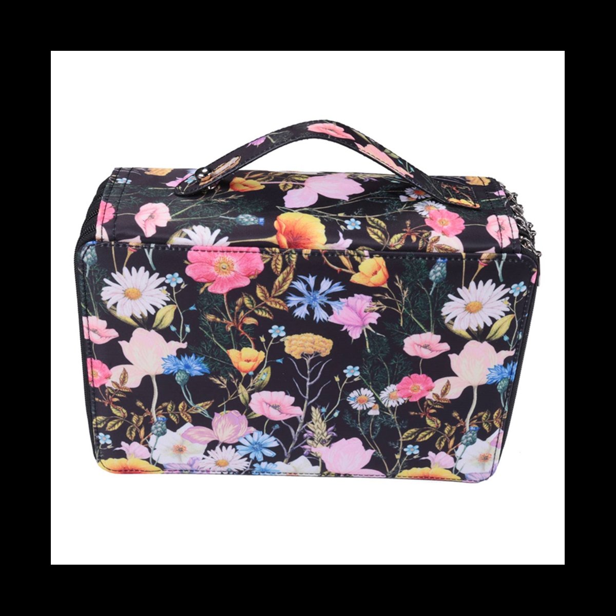250 Slots Colored Pencil Case Organizer with 5 Layer Zipper- Capacity Pens Storage Holder Bag for Student Artist C