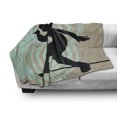 thumbnail image 3 of Hip Hop Soft Flannel Fleece Blanket, Rap Musician with Microphone Silhouette Singing at the Stage Theme Funky Backdrop, Cozy Plush for Indoor and Outdoor Use, 60" x 80", Multicolor, by Ambesonne, 3 of 6