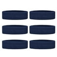 thumbnail image 1 of GOGO 6 Pieces Sports Headbands Terry Cloth Sweat Absorbing Head Band Navy, 1 of 8
