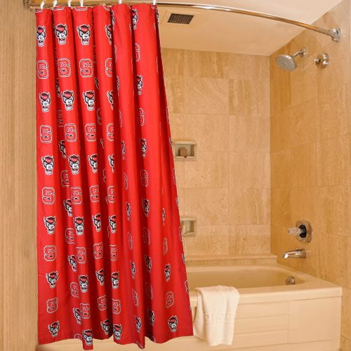 College NC State Wolfpack 72'' x 70'' Collegiate Shower Curtain Red
