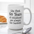 thumbnail image 6 of CafePress - First 60 Years Childhood Mugs - 15 oz Ceramic Large White Novelty Mug, 6 of 6