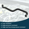 thumbnail image 5 of Unique Bargains Radiator Hose Heater Hose Radiator Outlet Hose Pipe for Porsche Macan 2017-2018 No.95B121056 Rubber Coolant Pipe Black 1 Pc, 5 of 6