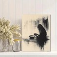 thumbnail image 2 of Qisvanset 12x16 Inch 2D Flat Framed Canvas Art, Coastal Granddaughter Psalm Trendy Apartment Religious Wall Art, 2 of 5