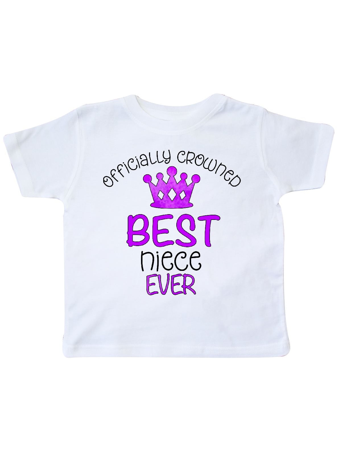 inktastic Officially Crowned Best Niece Ever Purple Crown Toddler T-Shirt
