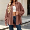 thumbnail image 4 of StSilkitty Button down Shirt Jacket for Women Long Sleeve Collared Shacket Coat with Pockets Fall Winter Outerwear, 4 of 6