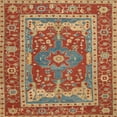 thumbnail image 1 of Ahgly Company Machine Washable Indoor Square Traditional Brass Green Area Rugs, 7' Square, 1 of 7