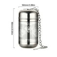 thumbnail image 2 of Uscallm under $5 Stainless Steel Tea Infuser, Stainless Steel Tea Infuser, Loose Leaf Tea Strainer, Insulated Tea Filter, Hot Cold Brew Tea Maker, Reusable Tea Ball Infuser, 2 of 2