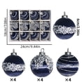 thumbnail image 2 of Juego de Adornos Navideños de Terciopelo y Cristal | 6 Cm de Diámetro | 12 Piezas | Decoración Navideña de Lujo | Materiales Plásticos Duraderos, 2 of 5