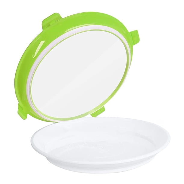Bandeja fresca Sellado al vacío Bandeja de conservación de alimentos Refrigerador Cocina Contenedor de almacenamiento de alimentos, Verde sidaley HA003377-03B