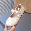 thumbnail image 6 of Abomasnow Shoes for Toddler Girl Non Slip Flats Shoes Soft Sole Pearl Trim Princess Dress Shoes, 6 of 9