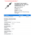 thumbnail image 2 of Front Right CV Axle Assembly 1 - Compatible with 1999 - 2001 Isuzu VehiCROSS Base 3.5L V6 2000, 2 of 2