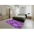 thumbnail image 4 of Ahgly Company Indoor Rectangle Patterned Heliotrope Purple Area Rugs, 5' x 8', 4 of 6