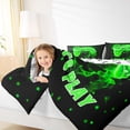 thumbnail image 4 of Manfei Kids Gamepad Controller Bedding Comforter Set,Console Video Game Twin Comforter Sets,Green Polka Dots Bedding Set For Boys,Luxury Bedroom Decor Reversible,2-Piece, 4 of 8
