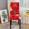 thumbnail image 4 of Protector de silla de comedor, material antiarrugas, diseño antideslizante, 4 piezas, funda de silla lavable para decoración del hogar, fundas elásticas para silla sin brazos, ideal para regalos de, 4 of 5