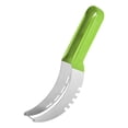 thumbnail image 3 of Cortador Sandía Inoxidable Con Antideslizante Divisor Frutas () Verde, 3 of 4