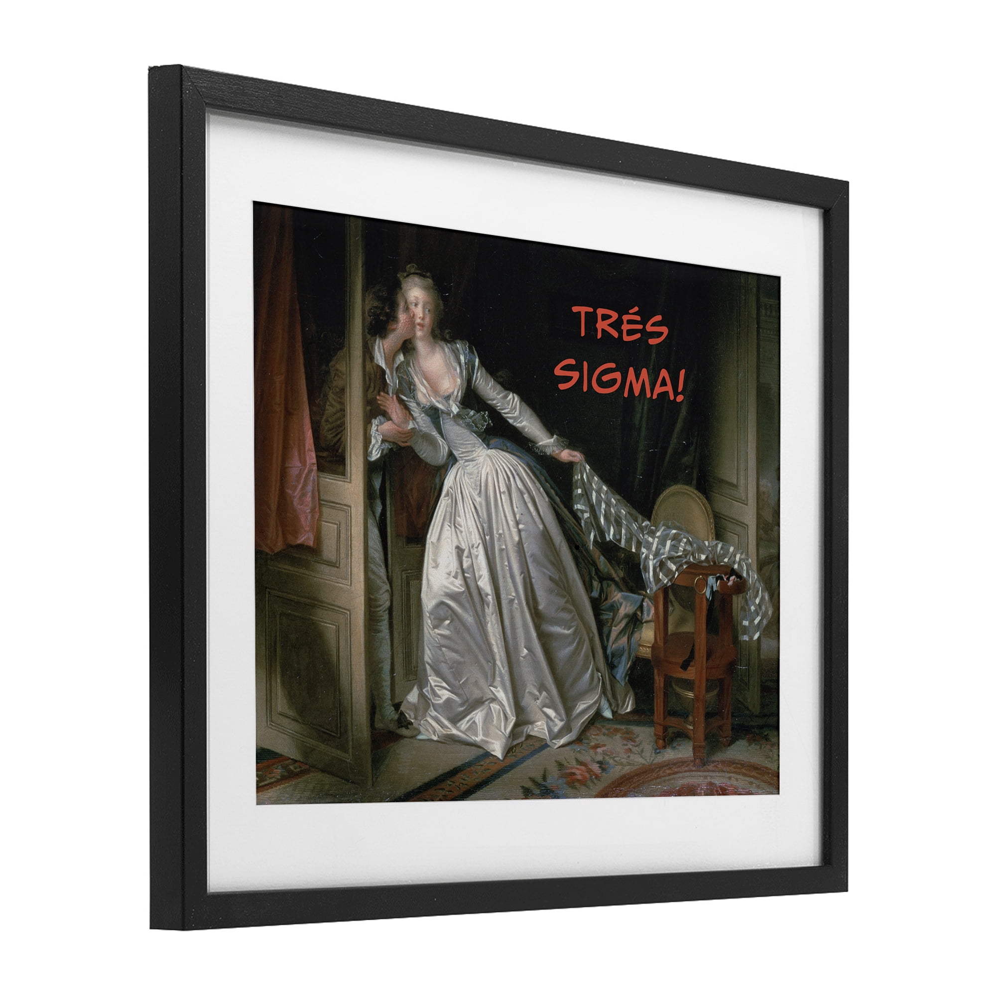 Stupell Industries Iconic Tres Sigma Black Framed Print Under Glass, design by Grotto Studios