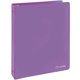 thumbnail image 2 of Carpeta de 3 anillas de 1,5 pulgadas, color morado, carpeta de 1 pulgada, cubierta transparente con 2 bolsillos interiores, suministros escolares de colores, oficina y hogar, de Enday, 2 of 5