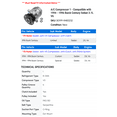 thumbnail image 2 of A/C Compressor 1 - Compatible with 1994 - 1996 Buick Century Sedan 3.1L V6 1995, 2 of 2
