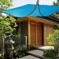 thumbnail image 4 of Hvmvliv Shade Cloth Sun Shade-Outdoor Sunshade Swimming Pool Sun Awning -Sunshine Protection - Rectangle Shade Sunshine Block For Outdoor Facility Sunshade for Patio Backyard Garden Blue-78x78in, 4 of 9