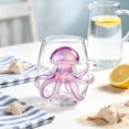 thumbnail image 5 of SLYNSHome Stemless Wine Glasses Beach Themed, Coastal Home Bar Accessories Water Glass, Marine Animal Design Drinkware For Ocean Life Enthusiasts, 5 of 6