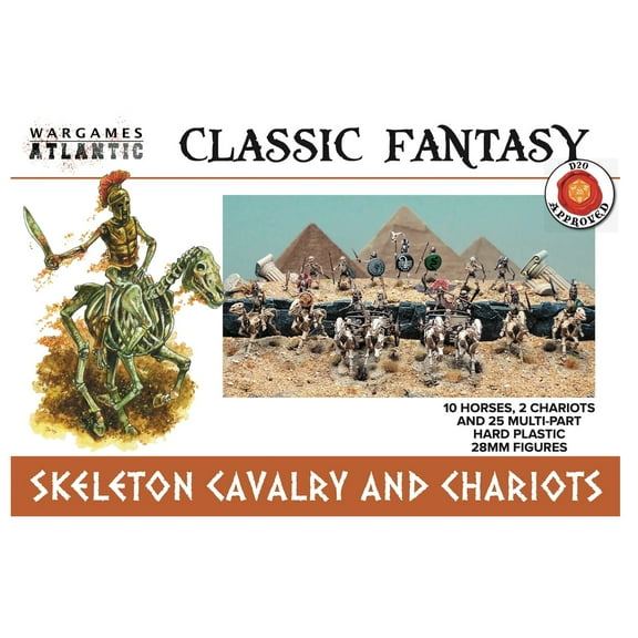 Wargames Atlantic Classic Fantasy: Skeleton Cavalry and Chariots