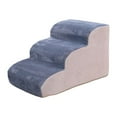 thumbnail image 3 of Escaleras para perros Yuyangstore 3 escalones cubierta lavable gris, 3 of 8