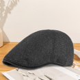 thumbnail image 2 of MESSUEN Fashion Hat Mens Beret Hats Beretta Newsboy Cap Mens Newsboy Hat Newsboy Hat for Men Mens Newsboy Hats and Caps Black One Size, 2 of 4