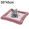 thumbnail image 2 of Sofá cama para mascotas estilo sofá con espuma, refuerzos y funda extraíble para perro o gato, rosa, m, 2 of 5