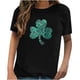 thumbnail image 1 of Camiseta de manga corta con estampado informal de cobertura para mujer Pompotops  hkajfhjk459498, 1 of 5