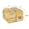 thumbnail image 2 of Creative Co-Op Marbled Resin Square Studded Decorative Storage Box with Lid, Yellow Marbled Finish, 2 of 3