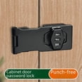thumbnail image 1 of Cerradura de contraseña para armario, cerradura de gabinete sin perforaciones, cerradura antirrobo para cajón, cerradura para refrigerador con cerradura, cerradura para puerta de archivador, 1 of 5