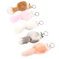 thumbnail image 4 of AMONIDA Decoration Key Chain,5pcs Handicraft Fluffy Animal Keychain Portable Cute Key Ring Car Bag Pendant Decoration, 4 of 8