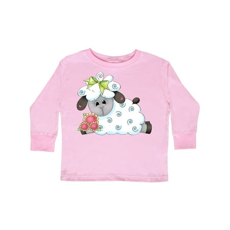 

Inktastic Little Bow Sheep Gift Toddler Boy Girl Long Sleeve T-Shirt