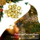 thumbnail image 4 of Bolas de árbol de Navidad Bewildely 12 piezas en forma de corazón color Oro, 4 of 6