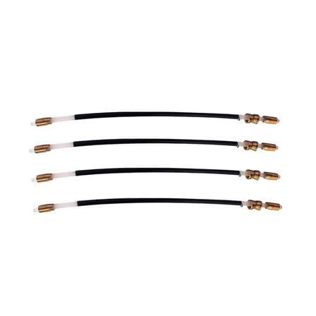 Set of 4 Black Nylon Violin Tailgut Tailcord End Ropes - Professional Violin Accessory Kit B301