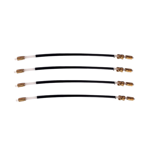 Set of 4 Black Nylon Violin Tailgut Tailcord End Ropes - Professional Violin Accessory Kit B301