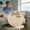 thumbnail image 6 of Hmgxay Wooden Newborn Sign, Birth Announcement Plaque for Babies, Nursery Decor Board for Infants, Photo Prop for Newborns, 6 of 7